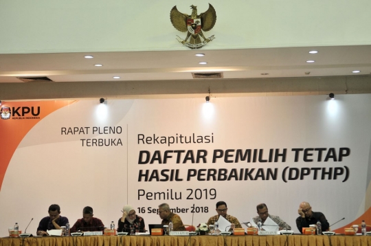 KPU gelar rapat pleno perbaikan DPT Pemilu 2019