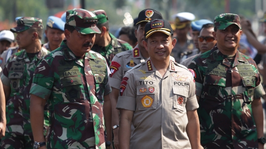 TNI-Polri gelar apel pengamanan pemilu serentak 2019