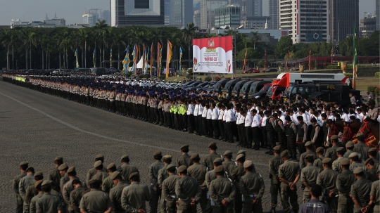 TNI-Polri gelar apel pengamanan pemilu serentak 2019