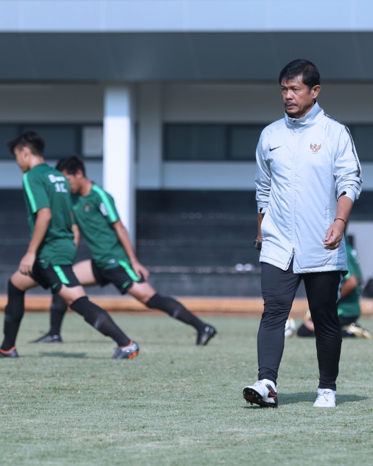 Timnas Indonesia U-19 latihan matangkan pola permainan