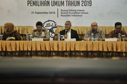 KPU serahkan SK penetapan Capres dan Cawapres kepada Polri