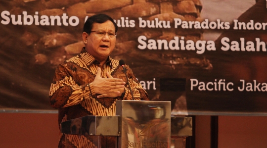 Prabowo jadi pembicara bedah buku 'Paradoks Indonesia'