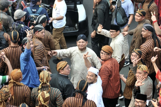 Semarak kemeriahan pawai Deklarasi Kampanye Damai