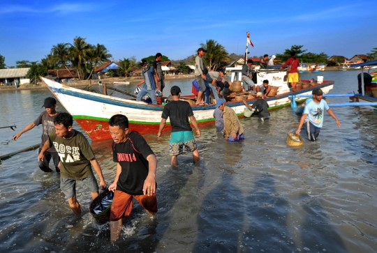 Melimpahnya hasil tangkapan nelayan Sukabumi