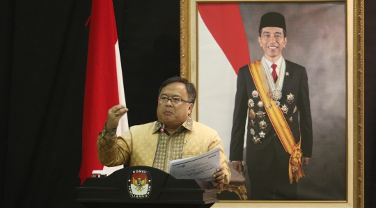 Bambang Brodjonegoro dan Ketua KPU Arief Budiman sampaikan RPJMN 2020-2025