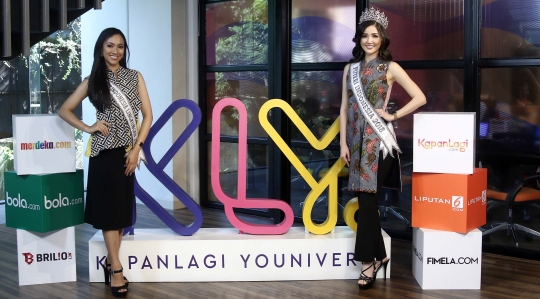 Dua Puteri Indonesia berbicara Hari Batik di kantor KLY