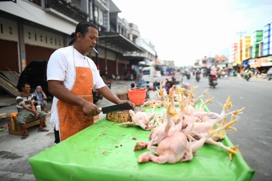 Geliat pasar tradisional Palu yang kembali beroperasi