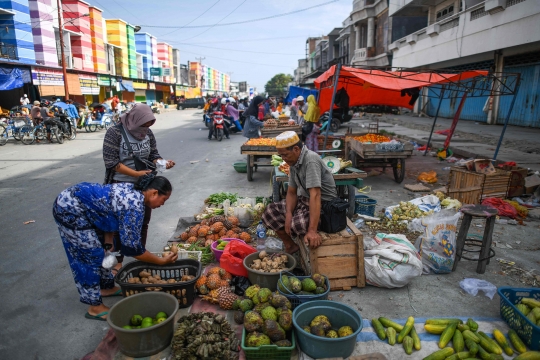 Geliat pasar tradisional Palu yang kembali beroperasi