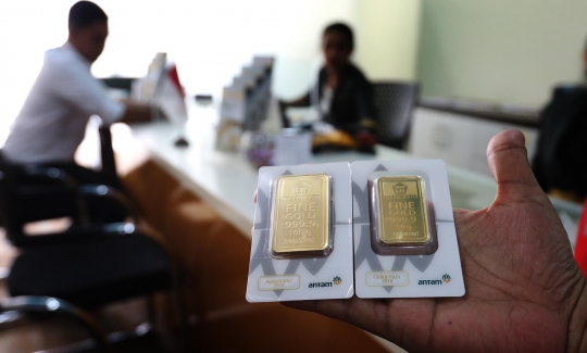 Harga emas Antam naik menjadi Rp 666 ribu per gram