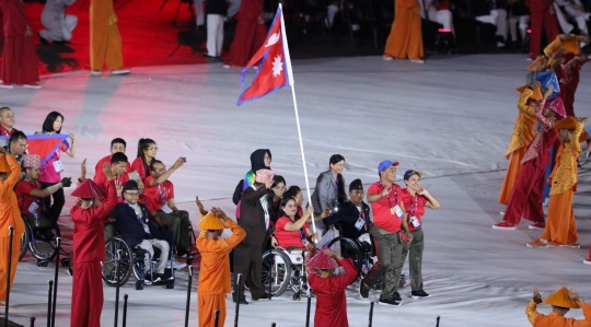 Parade atlet sejumlah negara meriahkan Asian Para Games 2018