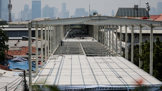 Pembangunan skybridge Tanah Abang di kebut