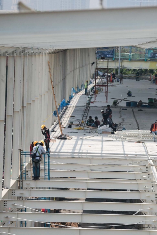 Pembangunan skybridge Tanah Abang di kebut