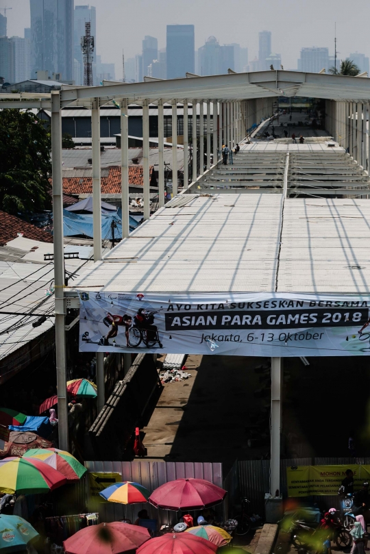 Pembangunan skybridge Tanah Abang di kebut