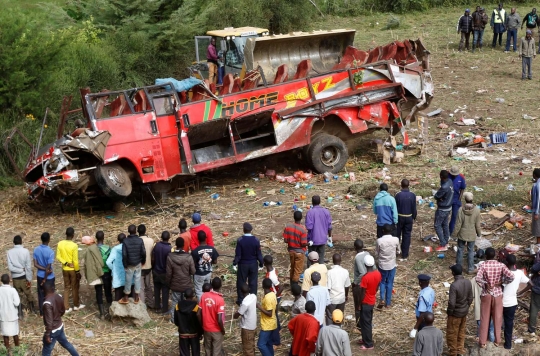 Ngeri, begini kondisi bus maut yang tewaskan 50 penumpang di Kenya
