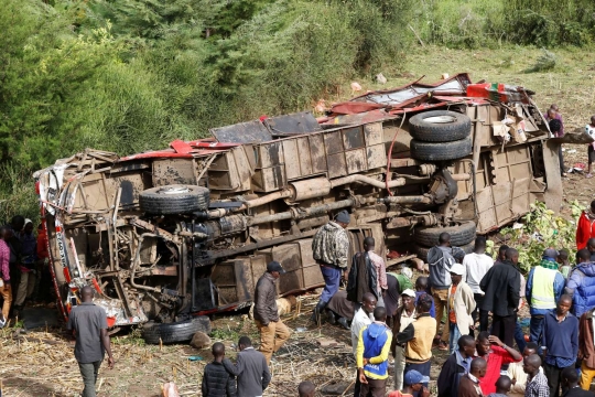 Ngeri, begini kondisi bus maut yang tewaskan 50 penumpang di Kenya