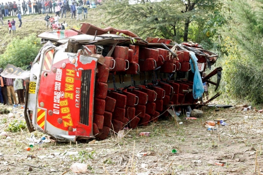 Ngeri, begini kondisi bus maut yang tewaskan 50 penumpang di Kenya