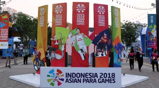 Kemeriahan zona festival Asian Para Games 2018
