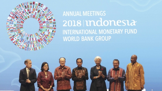 Presiden Jokowi berpidato dalam Bali Fintech Agenda