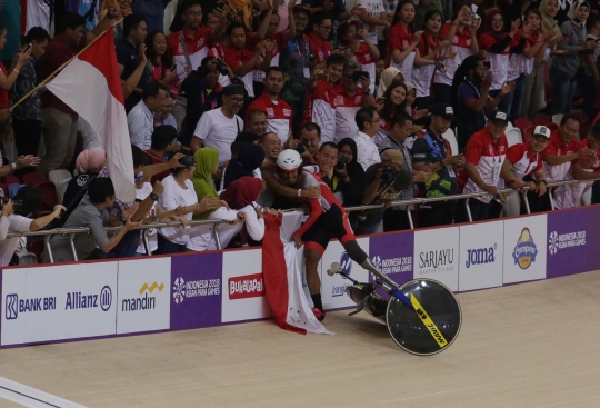 M Fadli sukses raih emas di cabang balap sepeda Asian Para Games