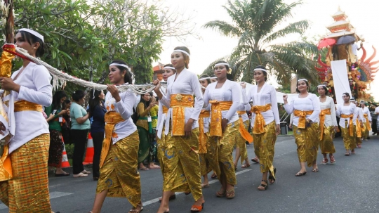 Kemeriahan Karnaval Budaya Bali di pertemuan tahunan IMF-World Bank 2018