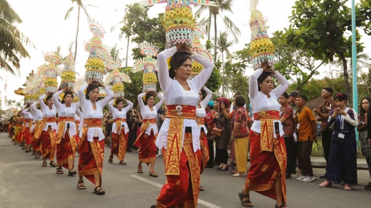 Kemeriahan Karnaval Budaya Bali di pertemuan tahunan IMF-World Bank 2018