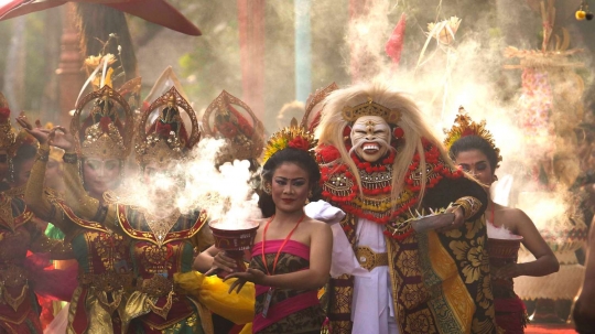 Kemeriahan Karnaval Budaya Bali di pertemuan tahunan IMF-World Bank 2018