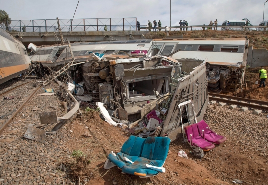 Tragisnya kecelakaan kereta di Maroko, 6 orang penumpang
