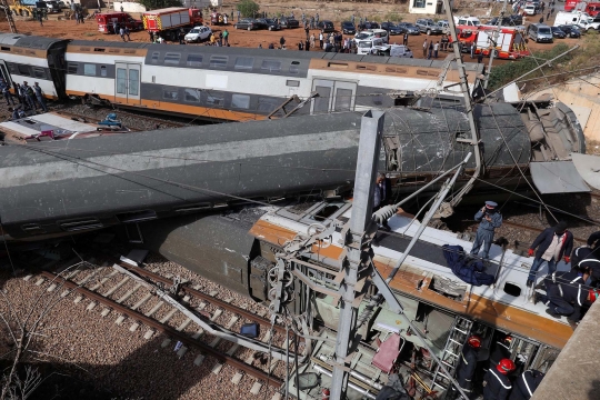 Tragisnya kecelakaan kereta di Maroko, 6 orang penumpang