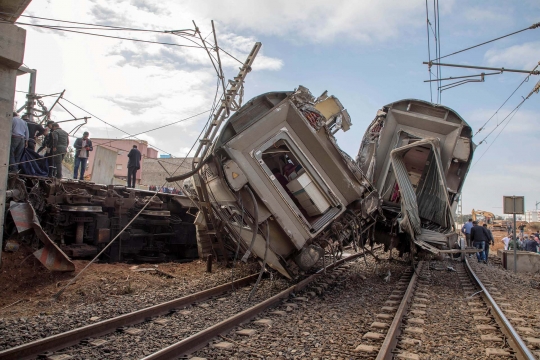 Tragisnya kecelakaan kereta di Maroko, 6 orang penumpang