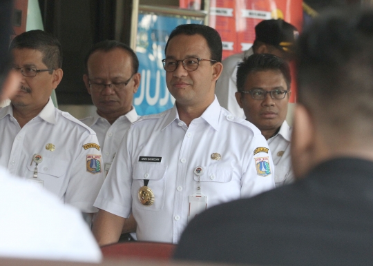 Gubernur DKI Anies Baswedan cek DPT Pemilu 2019