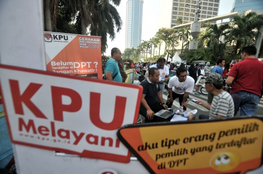 KPU gelar Gerakan Melindungi Hak Pilih di CFD Jakarta