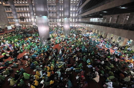 Rayakan HUT ke-113, ribuan anggota Syarikat Islam berkumpul di Masjid Istiqlal