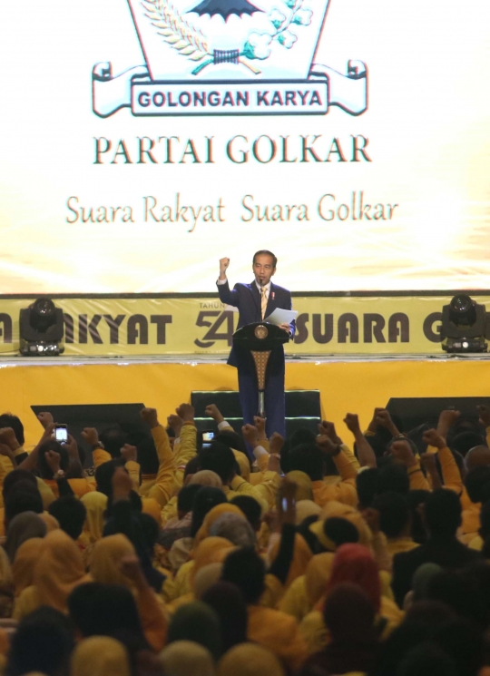 Jokowi hadiri Hut Partai Golkar ke-54