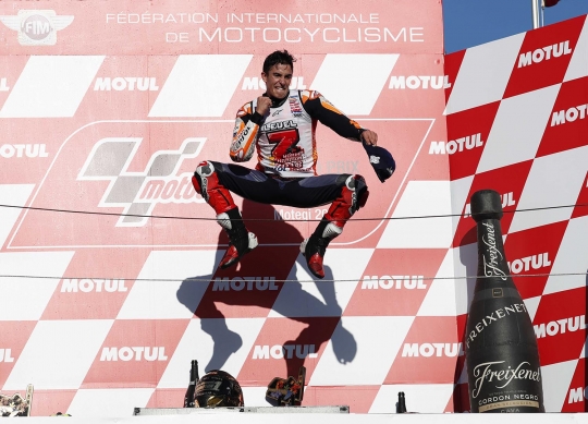 Marc Marquez segel titel juara dunia MotoGP 2018