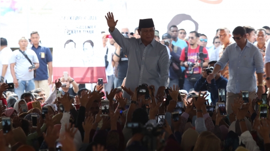 Prabowo deklarasikan Gerakan Emas di Klender