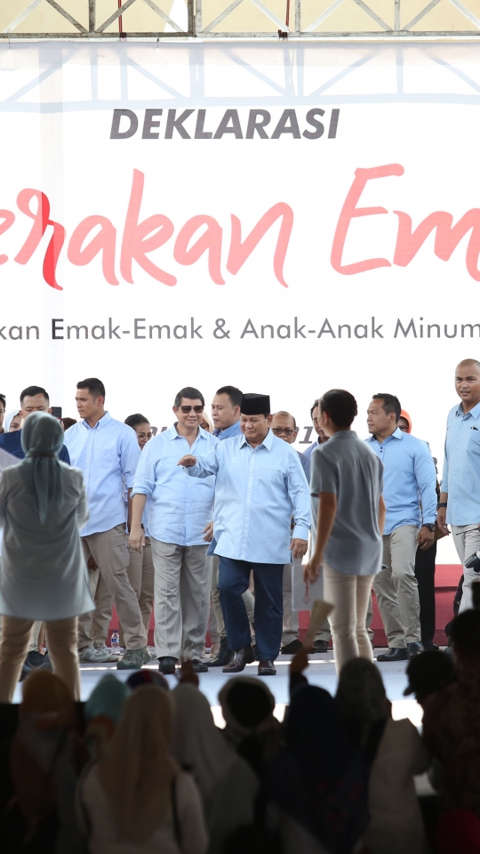Prabowo deklarasikan Gerakan Emas di Klender
