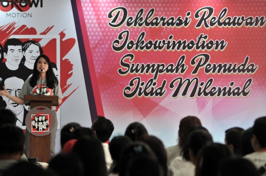 Deklarasi dukung Jokowi lewat 'Sumpah Pemuda Jilid Milenial'