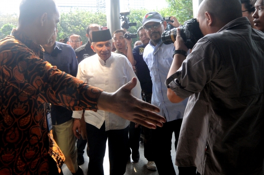 Datangi KPK, Amien Rais temui Agus Rahardjo