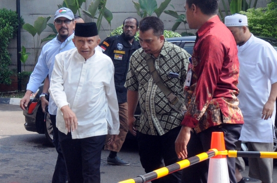 Datangi KPK, Amien Rais temui Agus Rahardjo