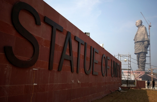Wujud 'Statue of Unity', patung tertinggi sejagat yang dibangun India