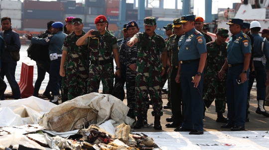 Panglima TNI tinjau serpihan Lion Air JT 610