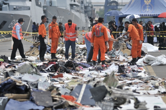 KNKT bersama NTSB dan Boeing periksa puing Lion Air PK-LQP