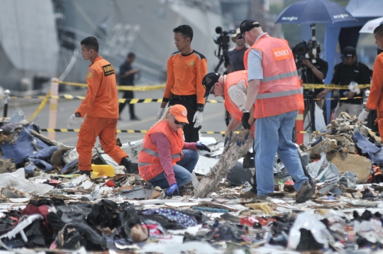 KNKT bersama NTSB dan Boeing periksa puing Lion Air PK-LQP