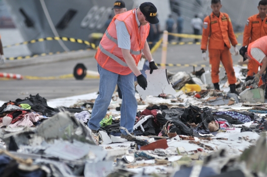 KNKT bersama NTSB dan Boeing periksa puing Lion Air PK-LQP