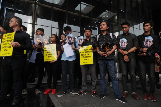 Aksi WP KPK peringati 500 hari kasus Novel Baswedan