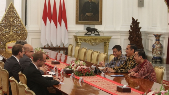 Jokowi terima kunjungan Menteri Ekonomi dan Energi Republik Federal Jerman