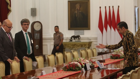 Jokowi terima kunjungan Menteri Ekonomi dan Energi Republik Federal Jerman