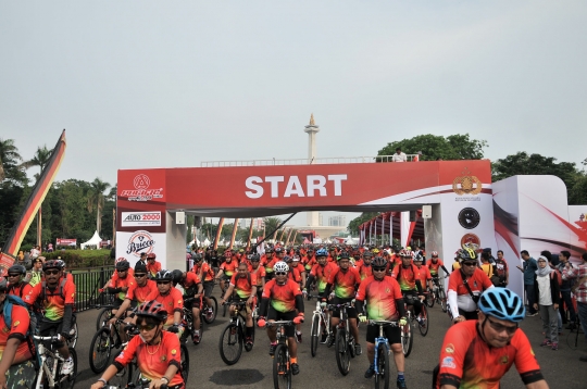 Ribuan peserta ikuti 'Gowes Bersama Indonesia Damai #iRide4Peace'