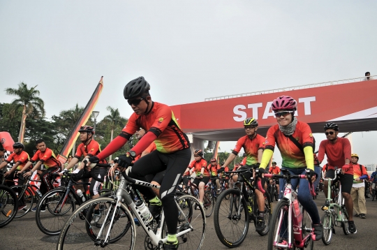 Ribuan peserta ikuti 'Gowes Bersama Indonesia Damai #iRide4Peace'