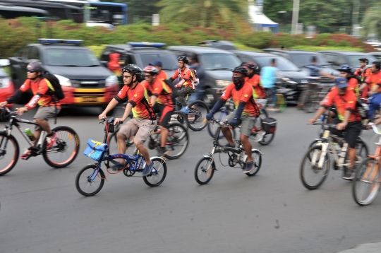 Ribuan peserta ikuti 'Gowes Bersama Indonesia Damai #iRide4Peace'